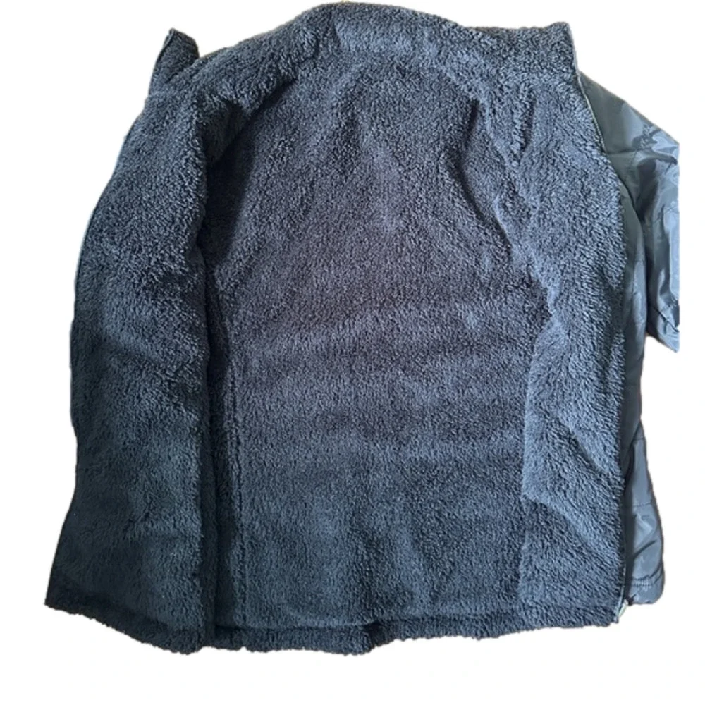 Free Country Jacket Women's Small Black FreeCycle Cloud Lite Reversible Faux Fur